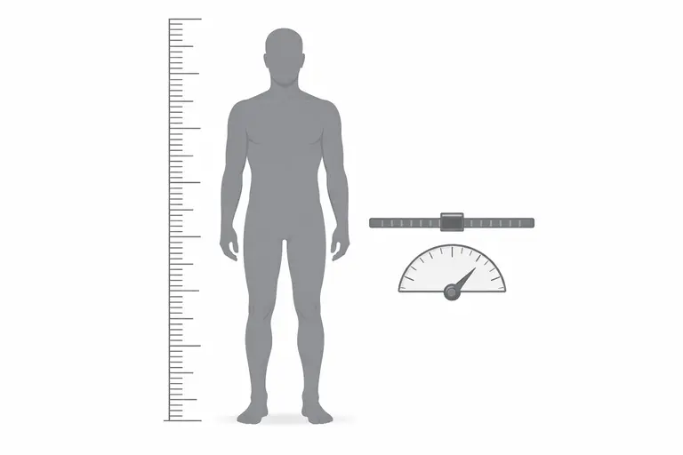 Conceptual illustration explaining BMI Calculator categories and body weight ranges in a clear, non-judgmental way